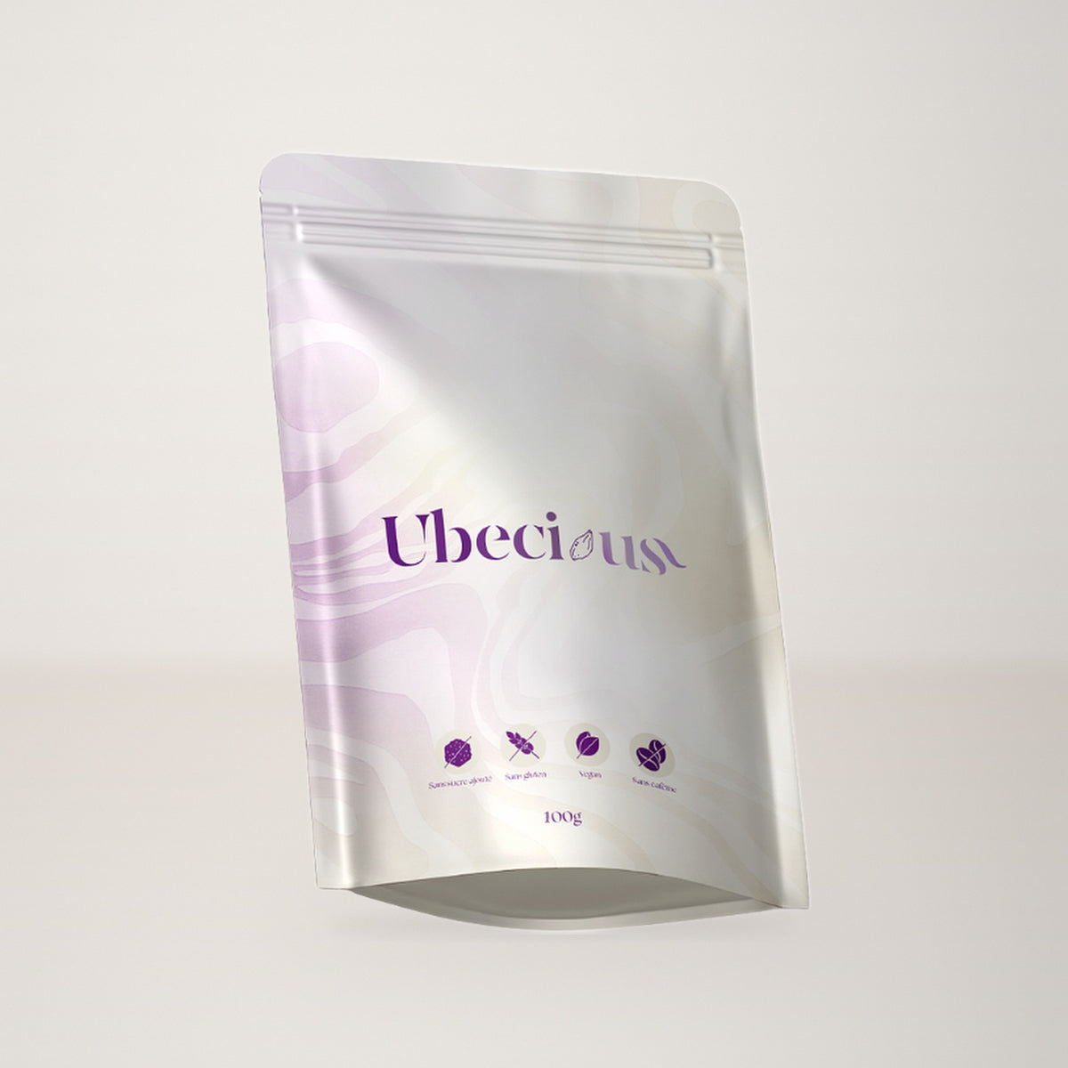 Sachet de poudre d’ube Ubecious 100 % naturelle, 100 g
