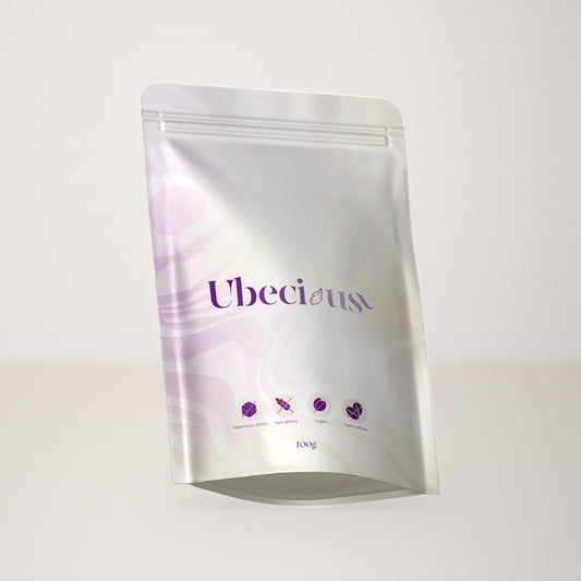 Sachet de poudre d’ube Ubecious 100 % naturelle, 100 g